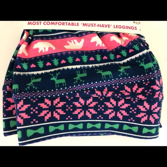 Simply Southern Camper Leggings Bear Snowflakes - Picture 4 of 6